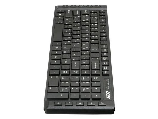 Клавиатура проводная Acer OKW010 черный slim (ZL.KBDEE.002)